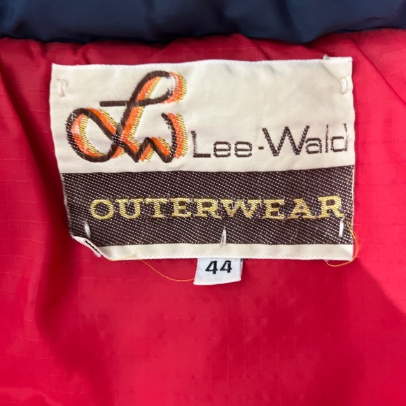 Vintage 70s Lee Waldon Outerwear Puffer Vest Jacket, Mens size 44 - Picture 5 of 5